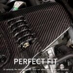 JSWAN Real Carbon Fiber Engine Hood Cover Fit for 11th Gen Type R FL5 Typer Replacement Engine Splash Shield Cover Engine Shroud Cover Panel Engine Bay Protection Cover (Carbon Fiber Gloss-Black) - Image 6