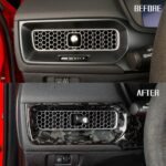 JSWAN Carbon Fiber Dashboard Air Vent Wind Outlet Panel Cover Fit for 11th Gen Civic Type r FL5 (2023) Typer Car Pilot Air Vent Outlet Panel Cover Headlight Power Switch Panel Cover (Forging) - Image 4