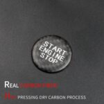 JSWAN Real Carbon Fiber Engine Start Stop Button Cover Go Ignition Sticker for Mercedes Benz AMG A E CLS Gla Glc Glk Cla Keyless Engine Start Push Button Ignition Overlay (Matte Black) - Image 4