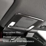 JSWAN Carbon Fiber Car Reading Light Cover Trim Fit for 11th Gen Civic Type r FL5 (2023) Typer Front Roof Reading Lamp Cover Car Reading Light Trim Panel Frame Overlay (Bright Black) - Image 5