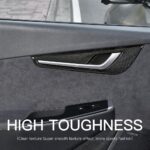 JSWAN 4pcs Real Carbon Fiber Inner Door Panel Trim Cover for Kia EV6 GTline GT(2022-2024) Door Handle Cover Door Armrest Panel Cover (Gloss with Switch Hole) - Image 3