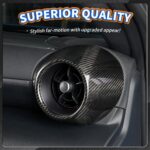 JSWAN 2Pcs Dry Carbon Fiber Air Outlet Cover Trim Fit for Subaru BRZ Scion FRS Toyota FT86 Front Side Air Conditioning Vent Outlet Cover Dashboard Decoration Sticker - Image 5