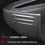 JSWAN 2PCS Carbon Fiber Door Rearview Mirror Cover Fit for Benz 350 G500 GLE350 GLE450 AMG G63 Exterior Mirrors Overlay Cap - Image 4