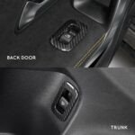 JSWAN Carbon Fiber 5Pcs Car Window Glass Lift Button Trim Switch Cover for Benz A Cla Class AMG A180 A200 Cla200 Cla260 Cla35 Cla45S W118 W177 V177 W206 LHD Door Armrest Panel Cover - Image 6