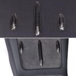 JSWAN Carbon Fiber Wireless Charging Creative Sticker for Model 3/Model Y 2021-2023 Center Console Phone Charger Non-Slip Sticker Protector Cover, Car Interior Accessories (Bright Black 3pcs) - Image 6