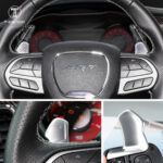 Carbon Fiber Car Steering Wheel Extension Paddle Shifter Fit For New Jeep Dodge Hellcat T-carbon Car Accessories - Image 2