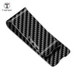 Carbon Fiber Glossy Mattle Black Texture Wallet Purse Money Clip Pocket Business Credit Card Cash Holder Wallet - Image 4