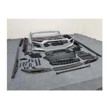 pp injection carbon fiber material front bumper rear bumper side skirt for Audi R8 2016-up bodykit