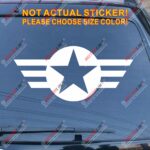 60cm wide Army Navy Air Force Star Military Decal Sticker Fit Jeep etc - Image 8