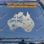 Flag Map of Australia Australian Outline Decal Sticker Car Vinyl pick size color die cut no bkgrd - Image 12