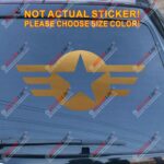 60cm wide Army Navy Air Force Star Military Decal Sticker Fit Jeep etc - Image 11