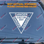 Danger Ejection Seat Sticker Decal Vinyl Aircraft Martin Baker RAF pick size color die cut no background - Image 8