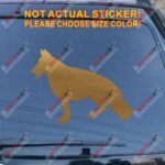 German Shepherd Dog Car Decal Sticker choose size and color, You Choose Your Color and size! - Image 12