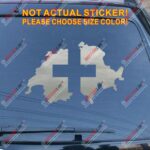 Map and Flag of Switzerland Car Decal Sticker Vinyl Swiss,Choose your size! - Image 13