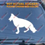 German Shepherd Dog Car Decal Sticker choose size and color, You Choose Your Color and size! - Image 8
