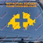Map and Flag of Switzerland Car Decal Sticker Vinyl Swiss,Choose your size! - Image 10