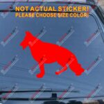 German Shepherd Dog Car Decal Sticker choose size and color, You Choose Your Color and size! - Image 9