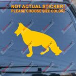 German Shepherd Dog Car Decal Sticker choose size and color, You Choose Your Color and size! - Image 10