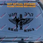 Krav Maga IDF Israel Defence Force Combat Jewish Israeli Car Decal Sticker Die cut no background - Image 7