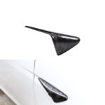 100% Real Carbon Fiber Camera Trim - For 2021 Tesla Model Y 3 - Bright Marble Leaf Board Turn Signal Cover - Image 5