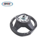 100% Real Carbon Fiber Forged Suede Steering Wheel with White Stitching and White Center Mark - For Tesla Model 3 Y - Modification - Image 5