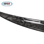 100% Real Carbon Fiber Rear Spoiler Wing - For Tesla Model Y - Forged Pattern Marble Tail Wing Trunk Spoiler - Image 3
