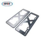 100% Real Carbon Fiber License Plate Frame - For Tesla Model X S 3 Y - Dry Carbon Fiber New National Standard New Energy Carbon Fiber License Plate Frame - Image 3