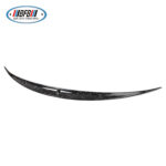 100% Real Carbon Fiber Rear Spoiler Wing - For Tesla Model Y - Forged Pattern Marble Tail Wing Trunk Spoiler - Image 4