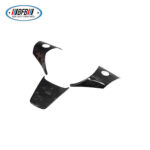 100% Real Carbon Fiber Steering Wheel Cover Sticker - For Tesla Model Y 3 - Forged Carbon Fiber Steering Wheel Cover 3-Piece - Image 3