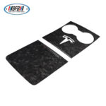 100% Real Carbon Fiber Forged Center Console Cup Holder Cover Storage Box Cover - For Tesla Model Y - Image 2