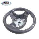 100% Real Carbon Fiber Matte Black Steering Wheel with White Stitching and Perforations - For Tesla Model 3 Y - Modification - Image 4