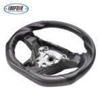 100% Real Carbon Fiber Matte Black Steering Wheel with Black Stitching and Perforations - For Tesla Model 3 Y - Modification - Image 3