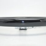 Classic Car Wood Steering Wheel - Bright Black Stainless Steel Round Hole Spokes 380MM 15 Inch 6 Holes Universal - Image 5