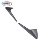 100% Real Carbon Fiber Marble Forged Fender Turn Signal Cover - For Tesla Model S X 3 - Carbon Fiber Leaf Board Steering Side Light Shell - Image 3