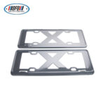 100% Real Carbon Fiber License Plate Frame - For Tesla Model X S 3 Y - Dry Carbon Fiber New National Standard New Energy Carbon Fiber License Plate Frame - Image 2