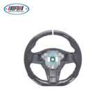 100% Real Carbon Fiber Forged Suede Steering Wheel with White Stitching and White Center Mark - For Tesla Model 3 Y - Modification - Image 6