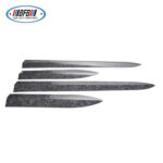 100% Real Carbon Fiber Forged Pattern Body Door Trim - For Tesla Model 3 - Marble Anti-Collision Scratch Decorative Skirt Edge - Image 2