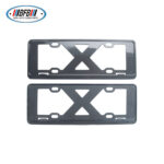 100% Real Carbon Fiber License Plate Frame - For Tesla Model X S 3 Y - Dry Carbon Fiber New National Standard New Energy Carbon Fiber License Plate Frame - Image 4