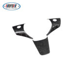 100% Real Carbon Fiber Steering Wheel Cover Sticker - For Tesla Model Y 3 - Forged Carbon Fiber Steering Wheel Cover 3-Piece - Image 2