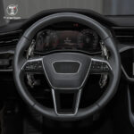 Real Carbon Fiber Paddle Shifter For Audi A7 A4 A6 A3L Steering Wheel Shift Paddle Extension Shift - Image 6