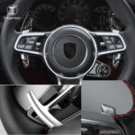 Steering Wheel Shift Paddle Shifter For Porsche 911 991 Boxster Cayman 718 Cayenne Macan Panamera 911 981 Carrera Cabon Fiber