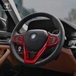 T-carbon Car Steering Wheel Decorative Patch For BMW Carbon Fiber Decorative Accessories Car Interior Accessories - Image 3