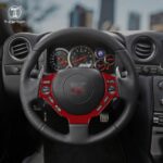 T-carbon Car Steering Wheel Decorative Patch For Nissan GTR Carbon Fiber Decorative Accessories - Image 2