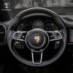 T-carbon Car Steering Wheel Paddle Shift Paddle Shifters For Porsche 911 997 996 Panamera Cayenne GTS