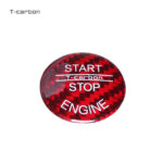T-carbon Carbon Fiber Engine Start Stop Button Cap Trim Cover For Mercedes Benz Accessories - Image 3