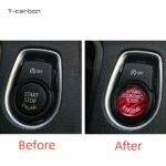 T-carbon Engine Car Start Stop Button Cover For BMW 1 3 5 Series E87 E90/E91/E92/E93 E60 X1 E84 X3 E83 X5 E70 X6 E71 Z4 - Image 3