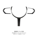 T-carbon Steering Wheel Cover Trims Carbon Fiber Decoration For BMW Car Interior Accessories - Image 8