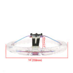 Aluminum 14" 350mm Racing Acrylic Steering Wheel with Quick Release Neo Chrome - Image 5