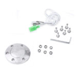 380mm Chrome Dark Steering Wheel Real Wood Riveted Grip (15") - 6 Hole - Image 7